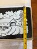 Covered Bridge Winter Scene Slate Wall Plaque - 7