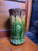 Majolica-Style Green Glazed Ceramic Jardiniere - 3