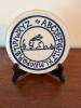 Cornish Pottery 1984 Blue Alphabet Stoneware Plate
