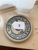 Cornish Pottery 1984 Blue Alphabet Stoneware Plate - 5