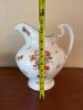 Floral Porcelain Pitcher and Wash Basin Set - 2