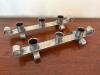 Pair of Mid-Century Modern Style Metal Triple Candle Holders