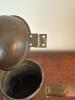 Brass and Wood Coffee Pot with Hinged Lid - 4