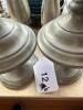 Assorted Pewter Candlesticks and Vases, Weighted - 10