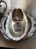 Silver Plated Serving Trays and Gravy Boat - 10