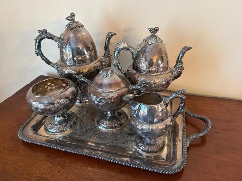 Metal Tea and Coffee Service Set