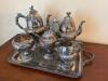 Metal Tea and Coffee Service Set
