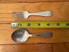 Sterling Silver Baby Spoon and Fork by R.W. & S. - 3