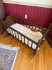 Antique-Style Wooden Rocking Cradle
