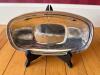 Oval Silver on Copper Serving Dish