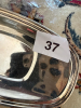 Oval Silver on Copper Serving Dish - 4