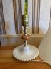 Milk Glass Table Lamp with Shade - 3
