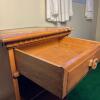 Wooden Nightstand with Drawer and Open Shelves - 4
