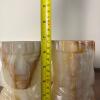 Pair of MCM Carved Onyx Bookends - 6