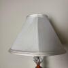 Pair of Glass Table Lamps With White Shades - 4