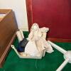 Closet Lot: Chest with Vinyls, Folding Tables, & Appliances - 9