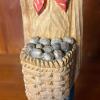 Carved Wooden Folk Art Cowboy Figure - 3