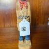 Carved Wooden Folk Art Cowboy Figure - 8