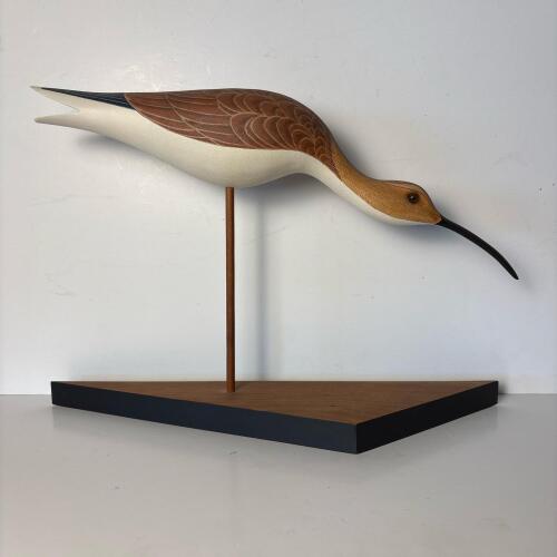 Eskimo Curlew Bird Decoy by Fred Dolan, 2000
