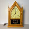 Seth Thomas Electric Mantel Clock with Floral Design