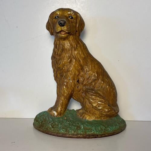 Cast Iron Retriever Dog Doorstop