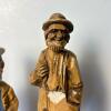 Hand-Carved Wood Nautical Sailor Figurines - 3