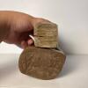 Pair of Hand-Carved Wooden Traveler Figurines - 6