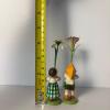 Wooden Figurines in Folk Art Style with Flowers - 4