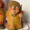Three Hand Carved & Painted Wooden Figurines - 3