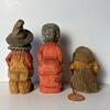 Three Hand Carved & Painted Wooden Figurines - 4