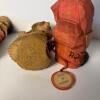 Three Hand Carved & Painted Wooden Figurines - 5