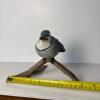 Hand-Carved Blue Jay Bird Sculpture - 8