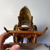 Handcrafted Wooden Ox-Drawn Cart Sculpture - 3