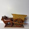 Handcrafted Wooden Ox-Drawn Cart Sculpture - 4