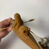 Alaskan Indigenous Figurines: Wooden Kayaker & Stone Figure - 3