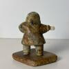 Alaskan Indigenous Figurines: Wooden Kayaker & Stone Figure - 6