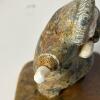 Alaskan Indigenous Figurines: Wooden Kayaker & Stone Figure - 8