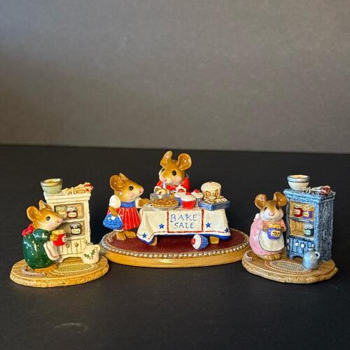 Wee Forest Folk Bake Sale and Pantry Mouse Figurines