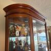 Lighted Wooden Curio Cabinet with Glass Shelves - 3