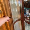 Lighted Wooden Curio Cabinet with Glass Shelves - 5