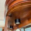 Lighted Wooden Curio Cabinet with Glass Shelves - 6