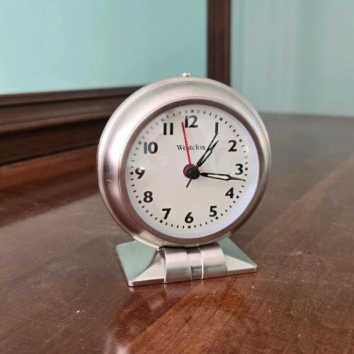 Westclox Silver Alarm Clock
