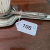 Sterling Silver Vanity Brush and Mirror Set - 6