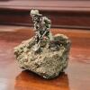 Miner Figurine on Pyrite Rock Base