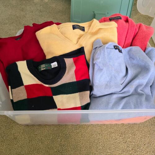 Cashmere and Wool Blend Sweaters Assorted Brands XL