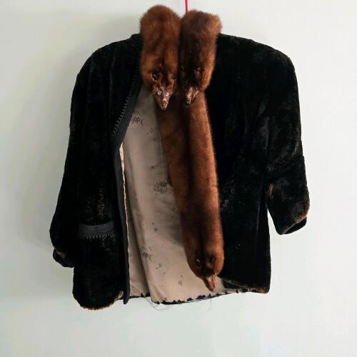 Vintage Fur Stole and Mr. John Fur Jacket