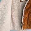 Genuine Leather Shearling-Style Vest by I.D.M. - 2