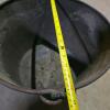 Large Iron Cauldron with Riveted Handles - 5