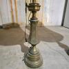Pair of Tiffin-Style Brass Table Lamps with Shades - 5