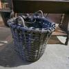 Woven Basket With Handles, Rustic Country Style